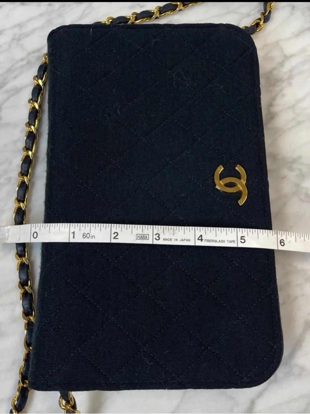Chanel 24k Gold Quilted Jersey CC Flap Bag